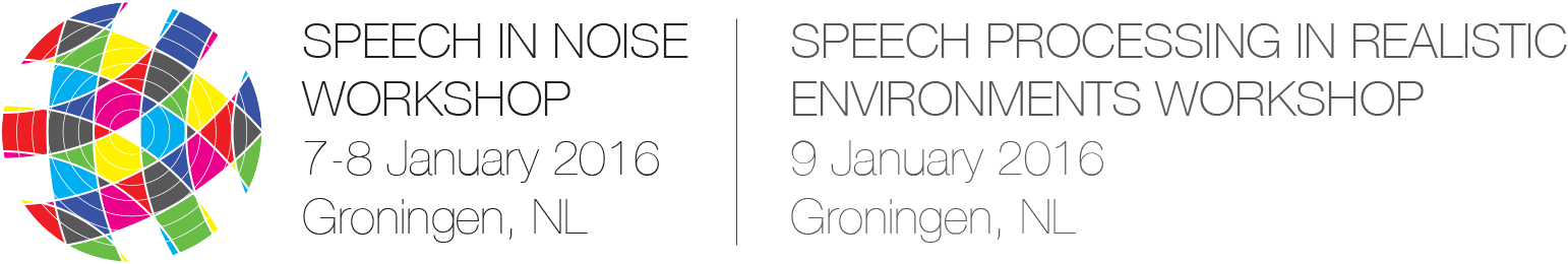 8th Speech in Noise Workshop, 7-8 January 2016, Groningen